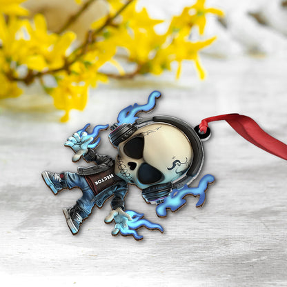 Cool Skull - Personalized Skull Ornament