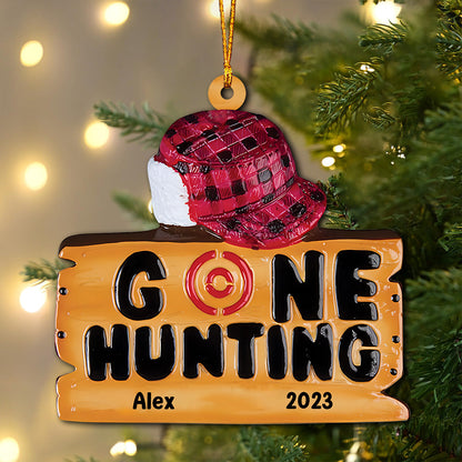Gone Hunting - Personalized Hunting Ornament