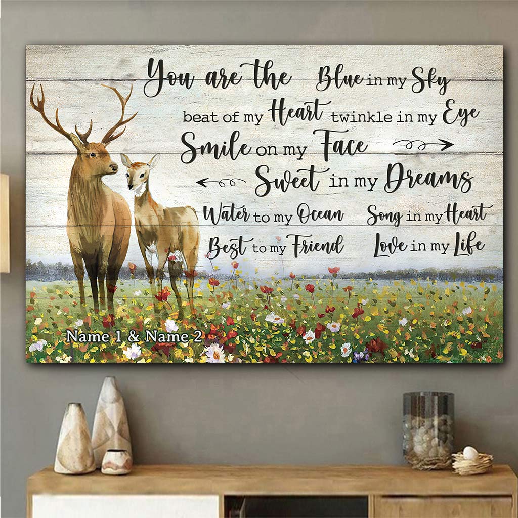 You Are The Blue - Personalized Couple Hunting Poster