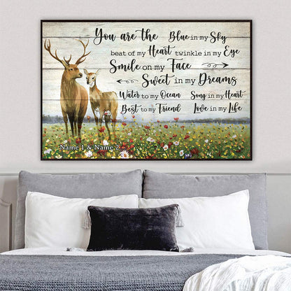 You Are The Blue - Personalized Couple Hunting Poster