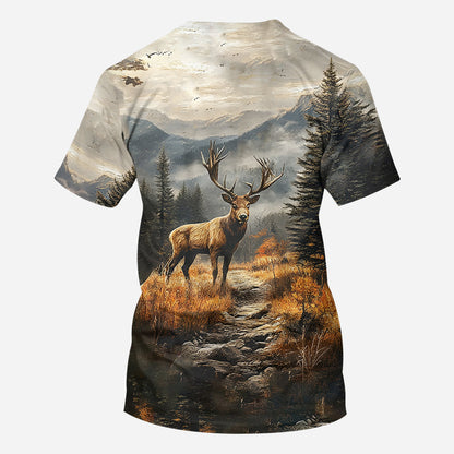 Any Name Beautiful Deer - Personalized Hunting All Over Shirt