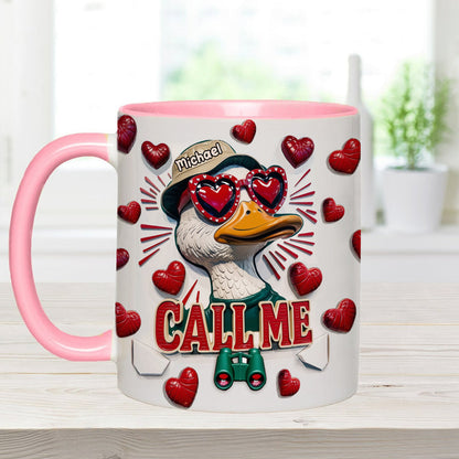 Call Me - Personalized Hunting Accent Mug