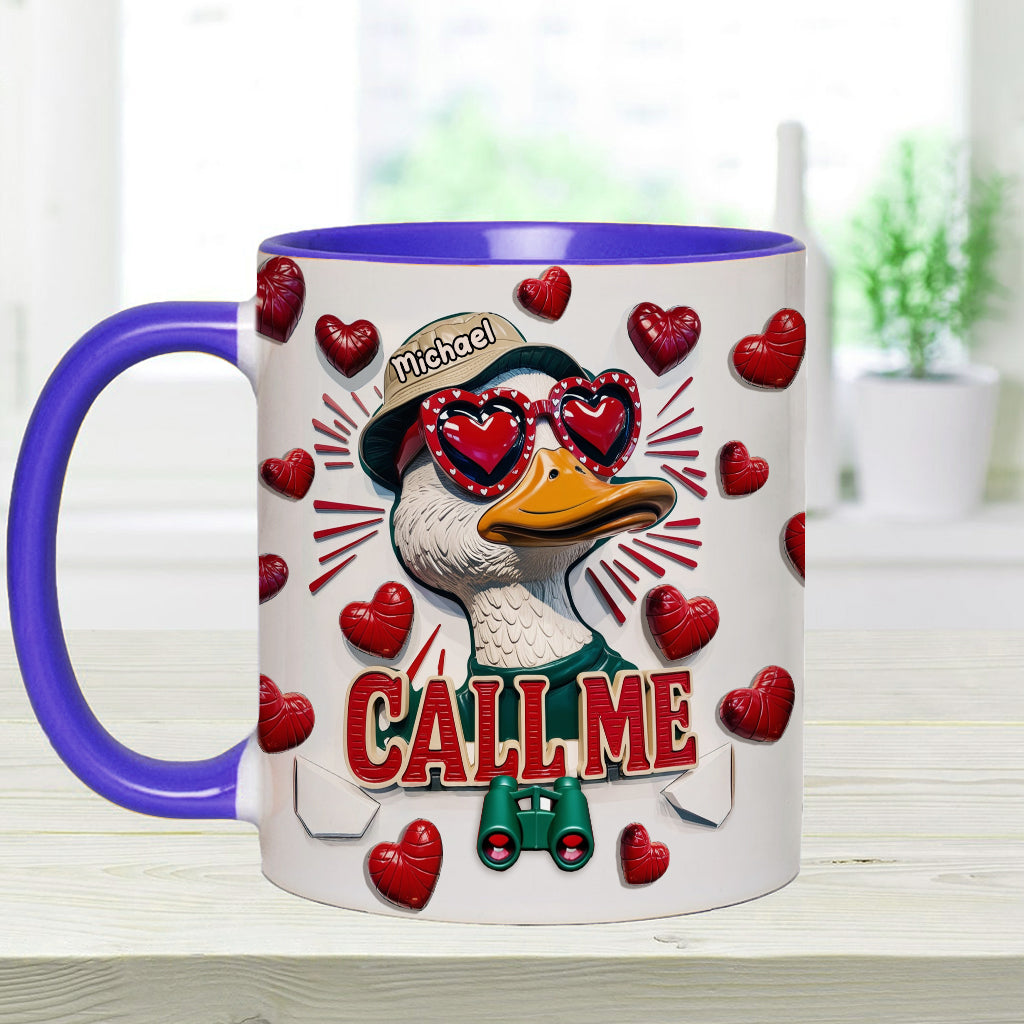 Call Me - Personalized Hunting Accent Mug