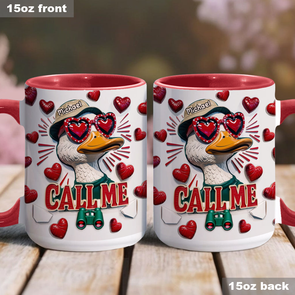 Call Me - Personalized Hunting Accent Mug