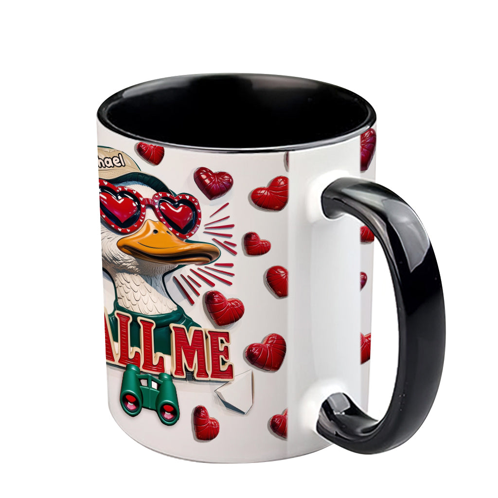 Call Me - Personalized Hunting Accent Mug