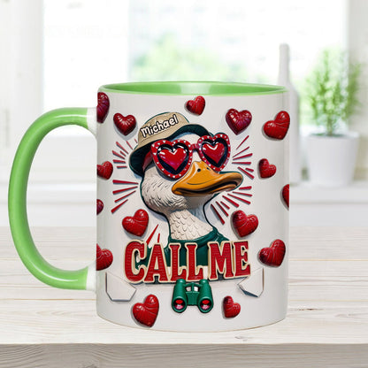 Call Me - Personalized Hunting Accent Mug