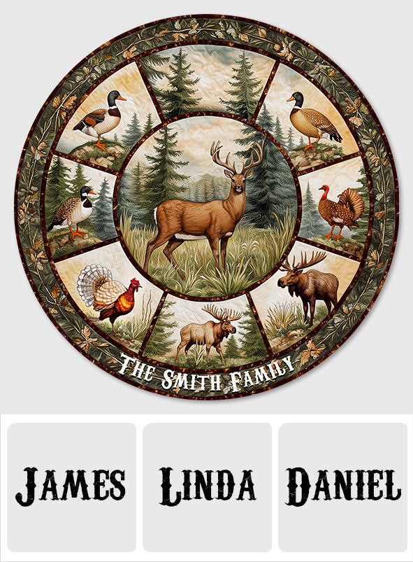 Love Hunting - Personalized Hunting Round Rug