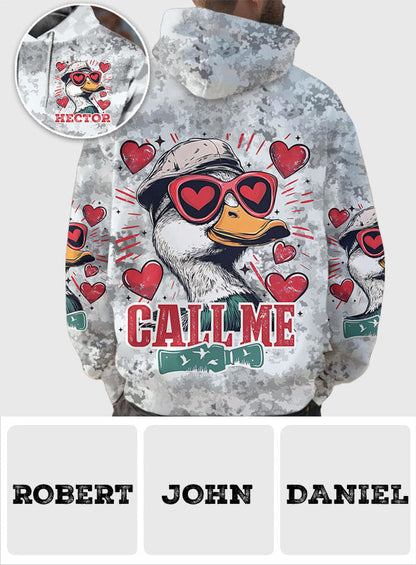 Call Me - Personalized Hunting All Over Shirt
