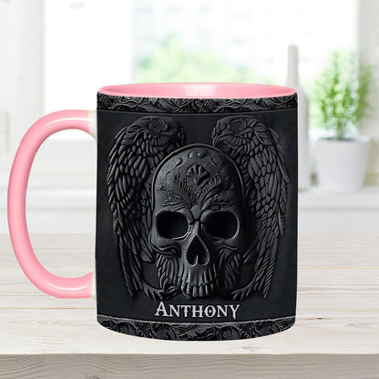 Dark - Personalized Skull Accent Mug