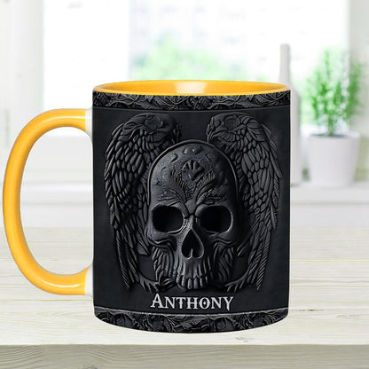Dark - Personalized Skull Accent Mug