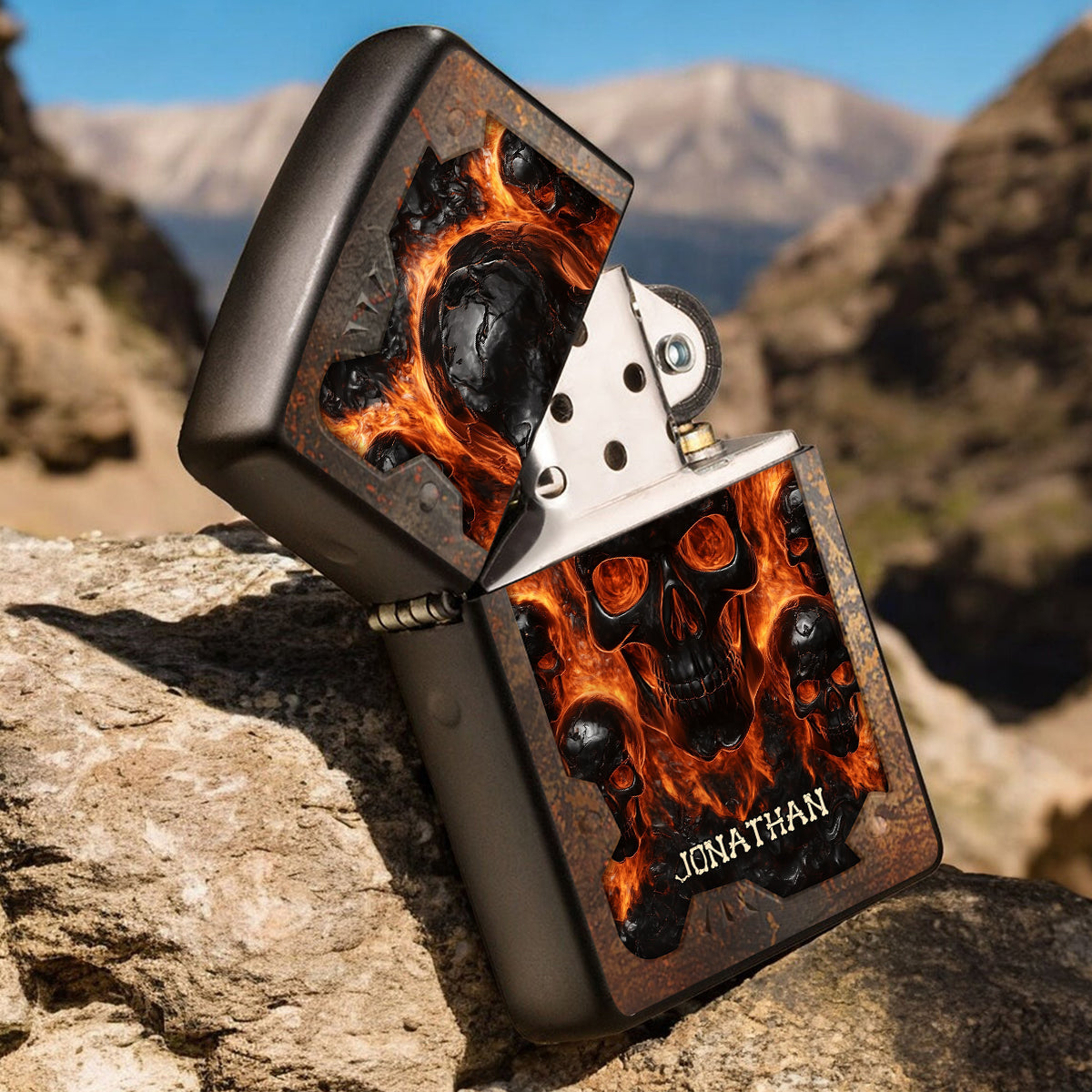 Melted Skull - Personalized Skull Lighter