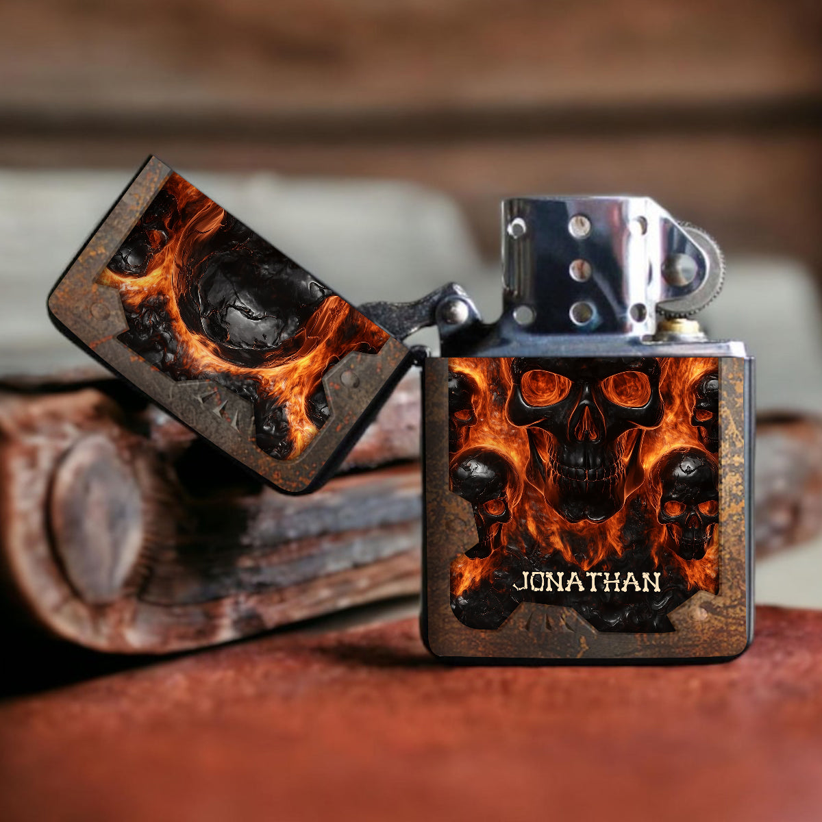 Melted Skull - Personalized Skull Lighter