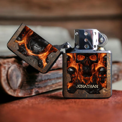 Melted Skull - Personalized Skull Lighter