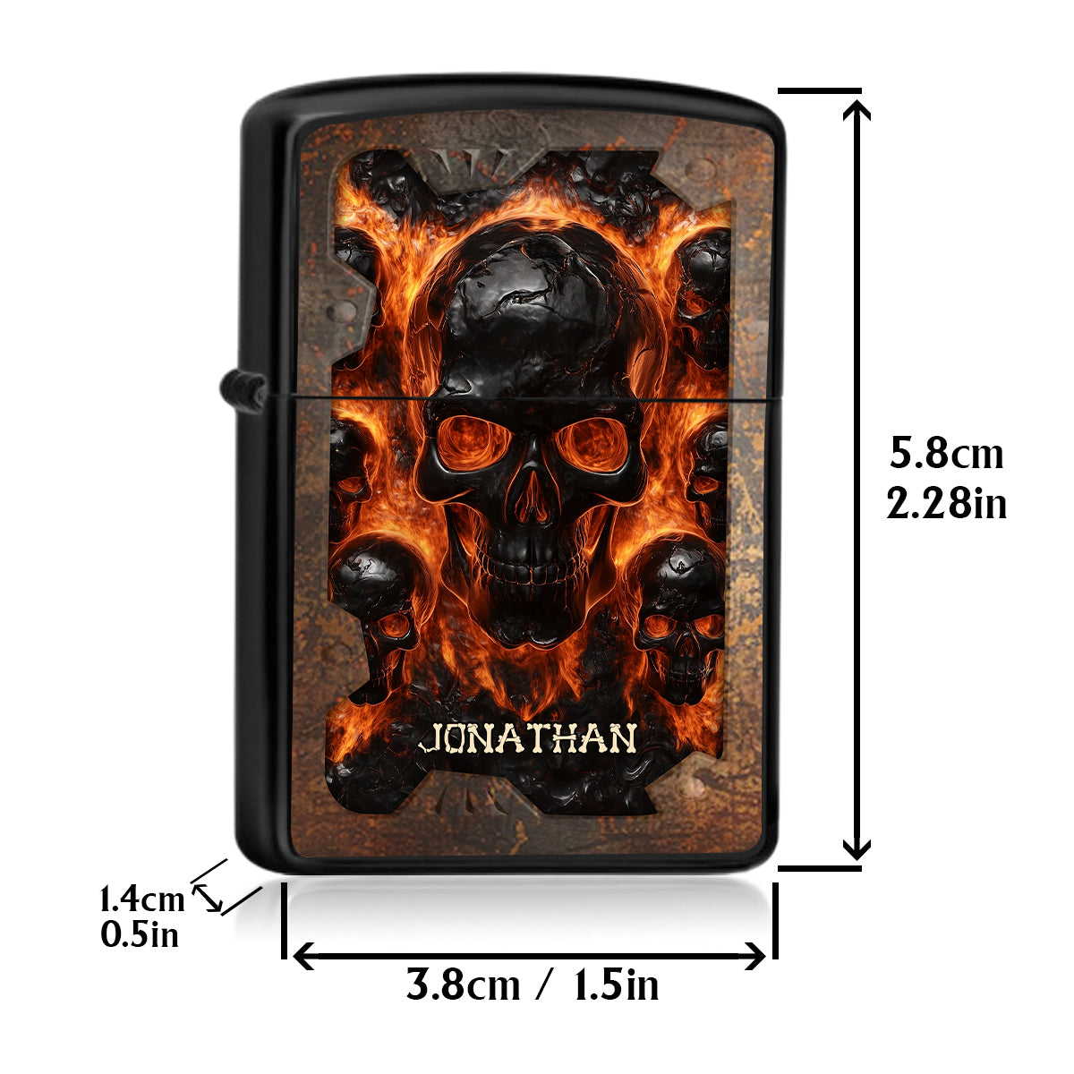 Melted Skull - Personalized Skull Lighter