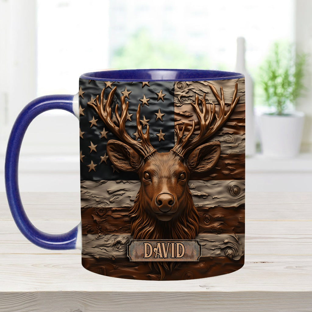 Hunting Deer - Personalized Hunting Accent Mug