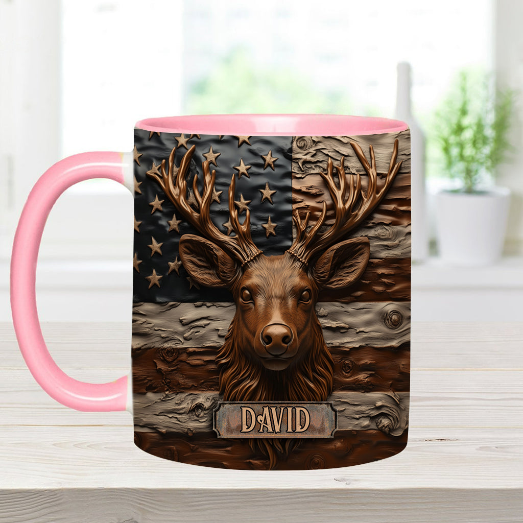 Hunting Deer - Personalized Hunting Accent Mug