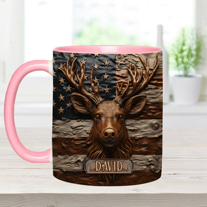 Hunting Deer - Personalized Hunting Accent Mug