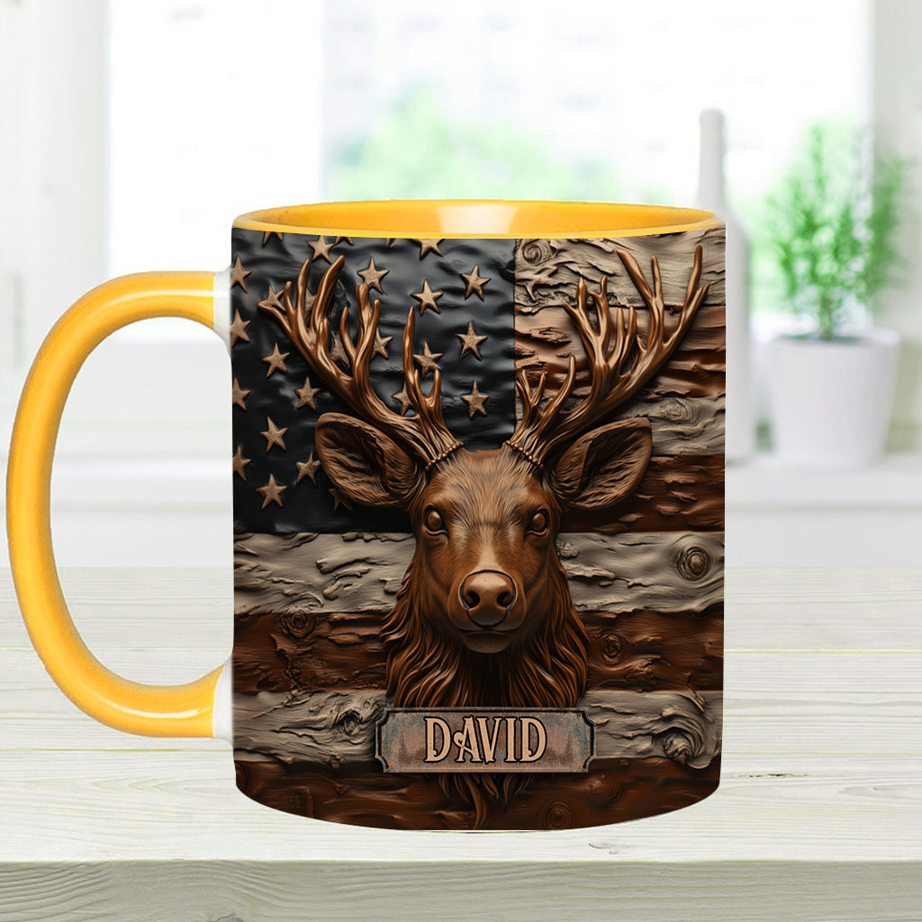 Hunting Deer - Personalized Hunting Accent Mug