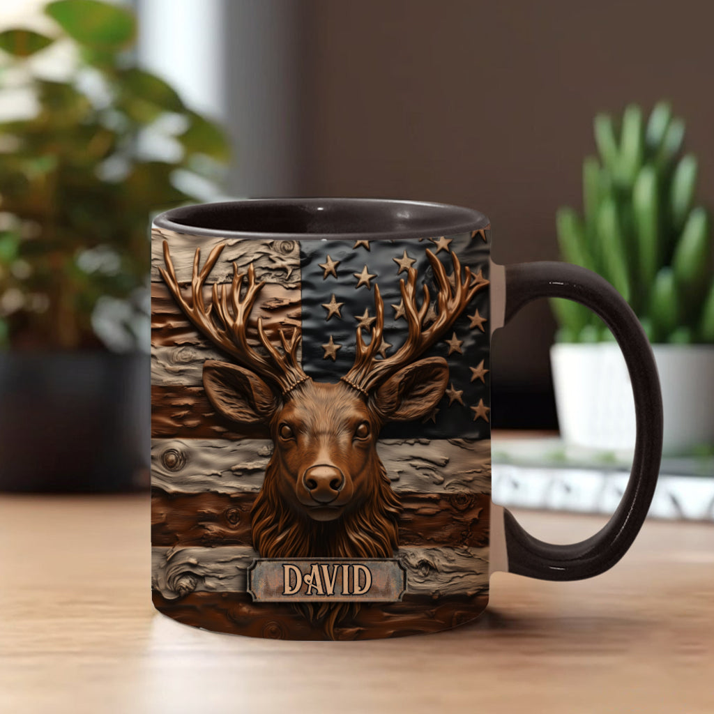 Hunting Deer - Personalized Hunting Accent Mug