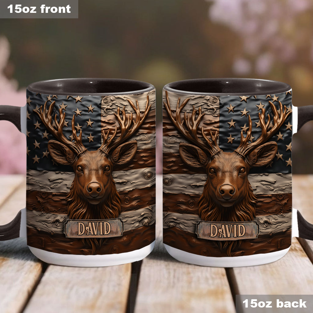 Hunting Deer - Personalized Hunting Accent Mug