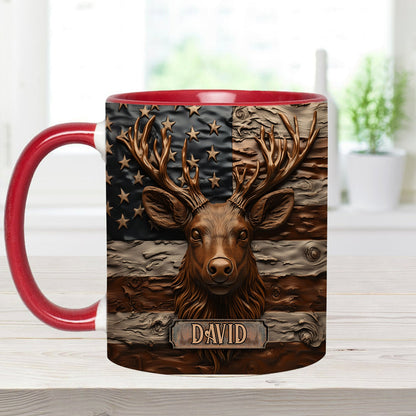 Hunting Deer - Personalized Hunting Accent Mug