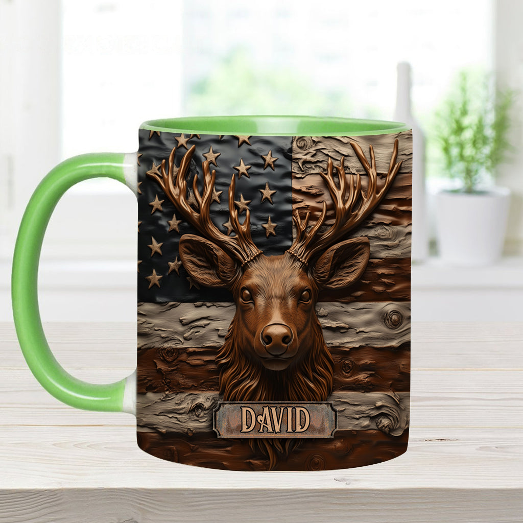 Hunting Deer - Personalized Hunting Accent Mug