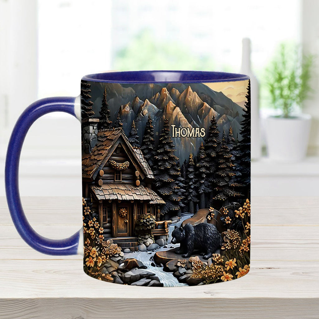 Black Bear - Personalized Hunting Accent Mug