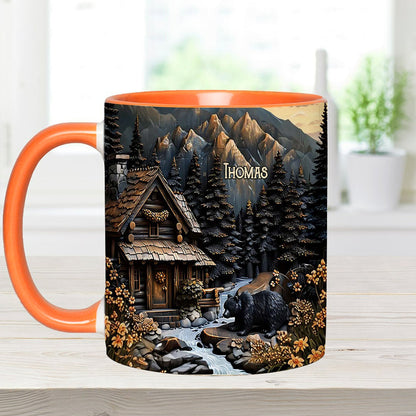 Black Bear - Personalized Hunting Accent Mug