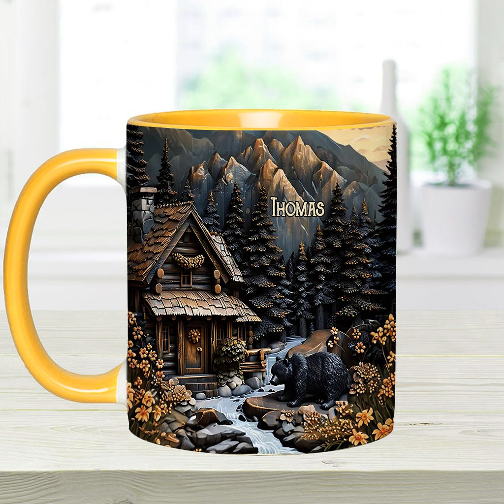 Black Bear - Personalized Hunting Accent Mug