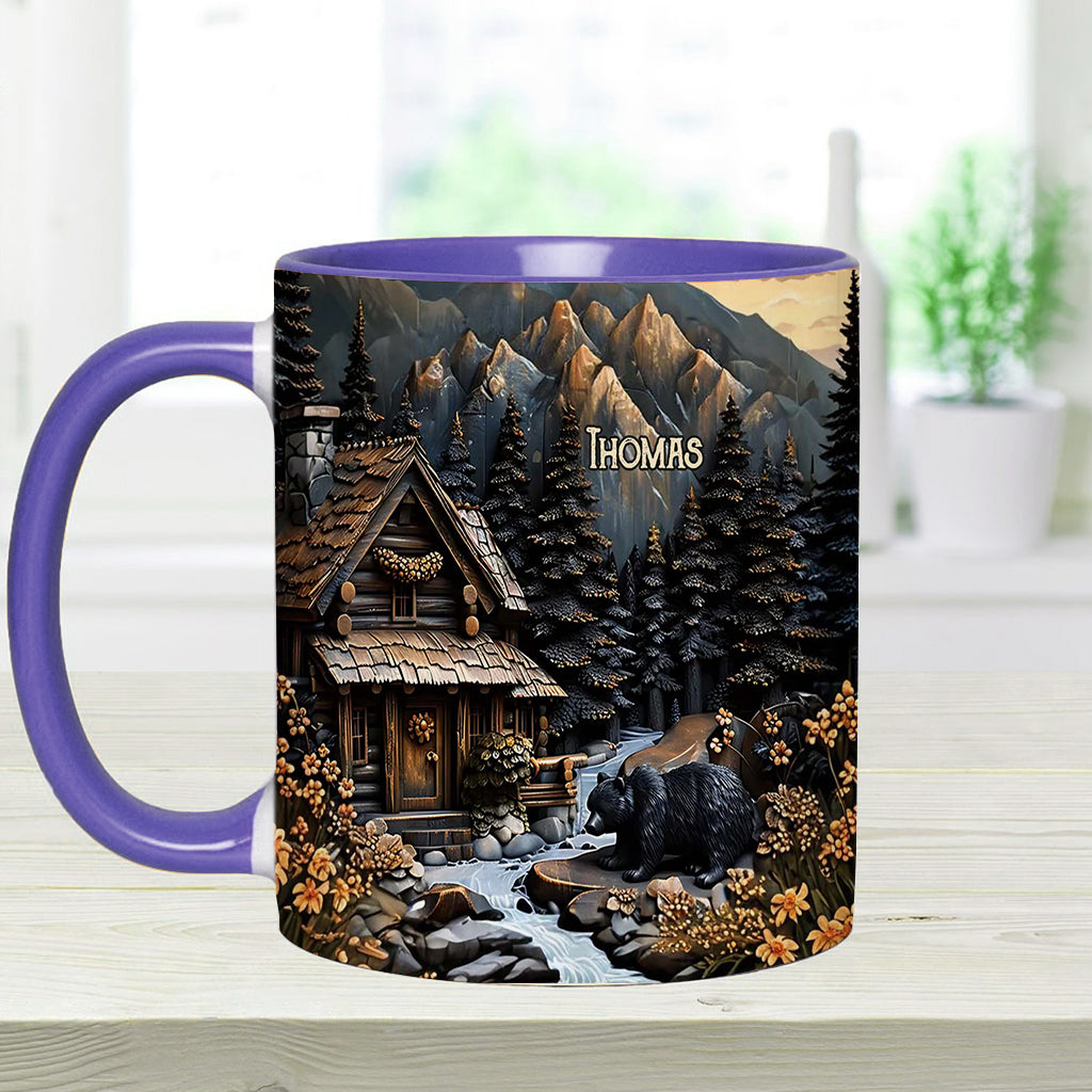 Black Bear - Personalized Hunting Accent Mug