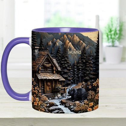 Black Bear - Personalized Hunting Accent Mug