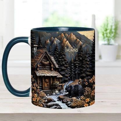 Black Bear - Personalized Hunting Accent Mug