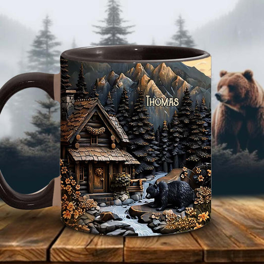 Black Bear - Personalized Hunting Accent Mug