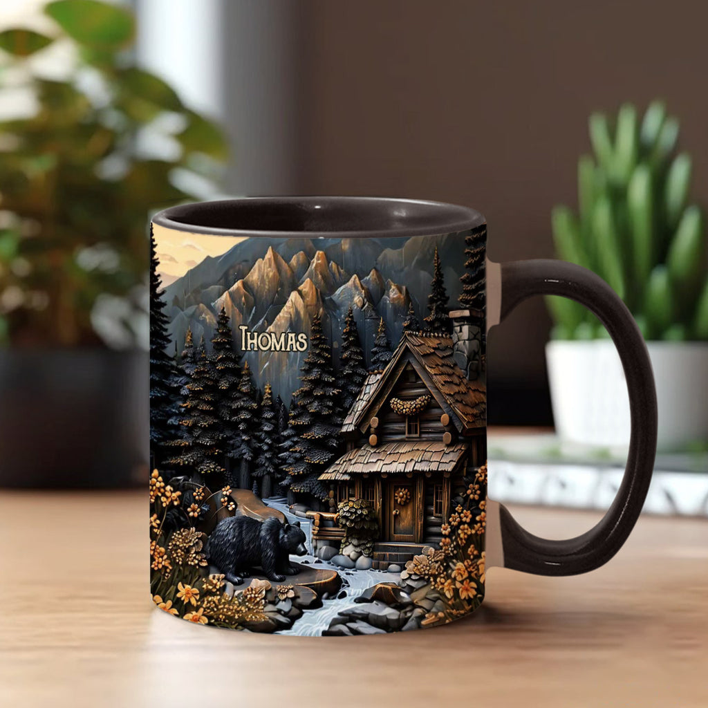 Black Bear - Personalized Hunting Accent Mug