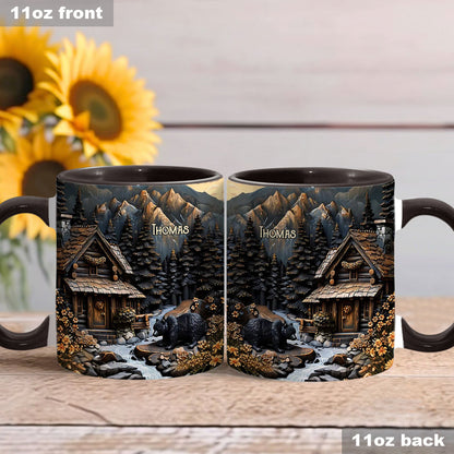 Black Bear - Personalized Hunting Accent Mug