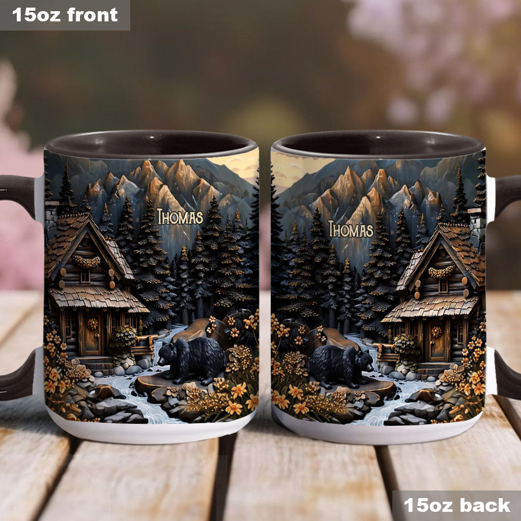 Black Bear - Personalized Hunting Accent Mug