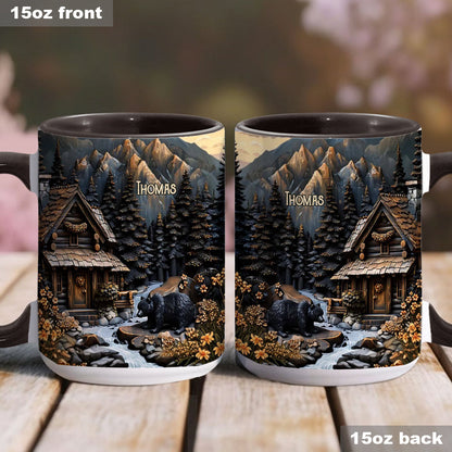Black Bear - Personalized Hunting Accent Mug