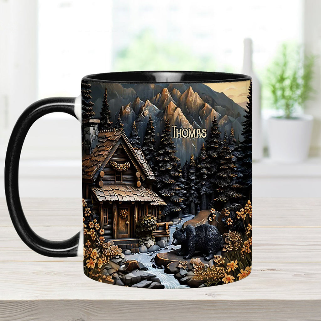 Black Bear - Personalized Hunting Accent Mug