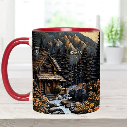 Black Bear - Personalized Hunting Accent Mug