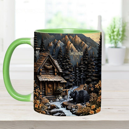 Black Bear - Personalized Hunting Accent Mug