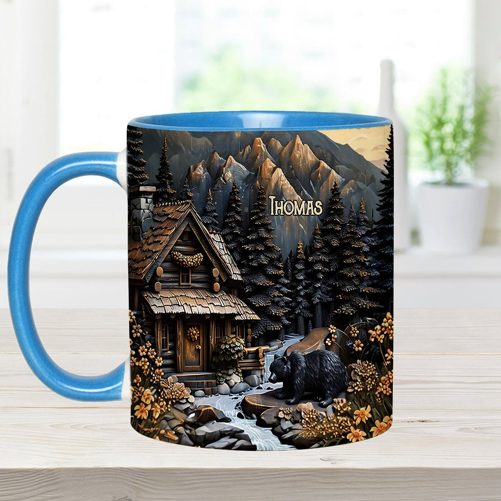 Black Bear - Personalized Hunting Accent Mug