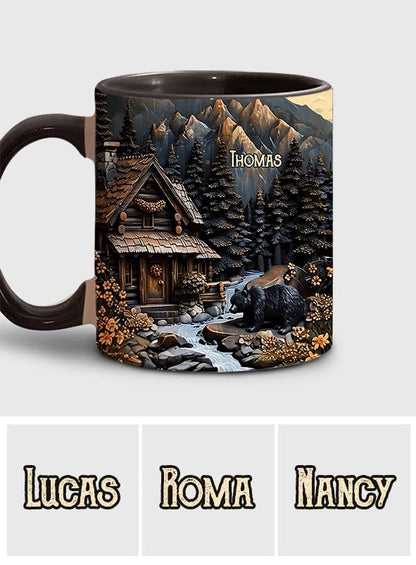 Black Bear - Personalized Hunting Accent Mug
