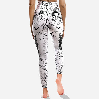 Country Style Black White - Personalized Hunting Hoodie and Leggings