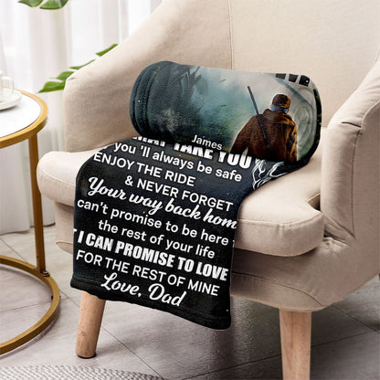 To My Son - Personalized Hunting Blanket