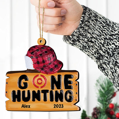 Gone Hunting - Personalized Hunting Ornament