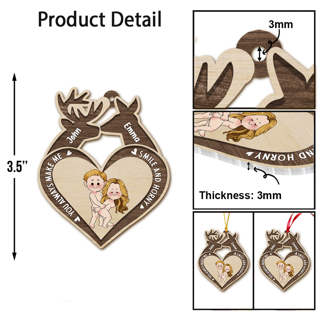 You Make Me Smile - Personalized Hunting Ornament