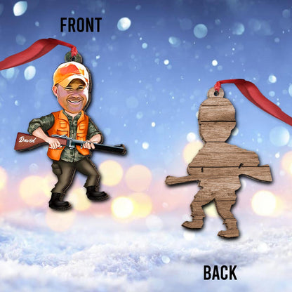 Photo Inserted Funny Hunting - Personalized Hunting Ornament