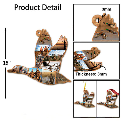 Duck Hunting Collage - Personalized Hunting Ornament