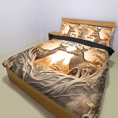 You & Me We Got This - Personalized Hunting Bedding Set