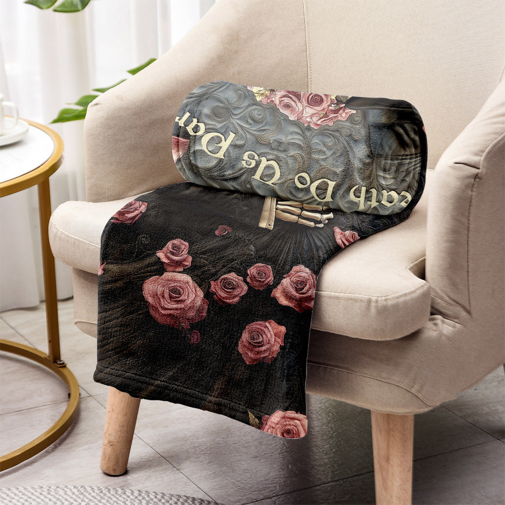 Till Death Do Us Part - Personalized Skull Blanket